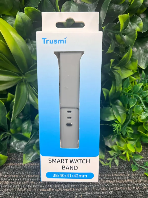 Trusmi Grey Silicon Watch Band 38mm 40mm 41mm 42mm