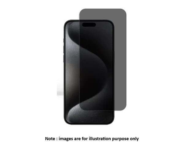 iPhone 16 Full 5D Privacy Glass Protector Black
