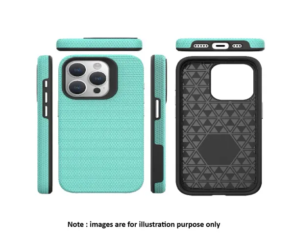 iPhone 16 Pro Mint Triangle Luxury Armor Case With Magsafe