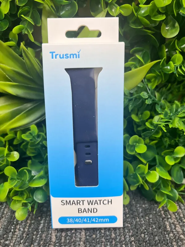 Trusmi Midnight Blue Silicon Watch Band 38mm 40mm 41mm 42mm