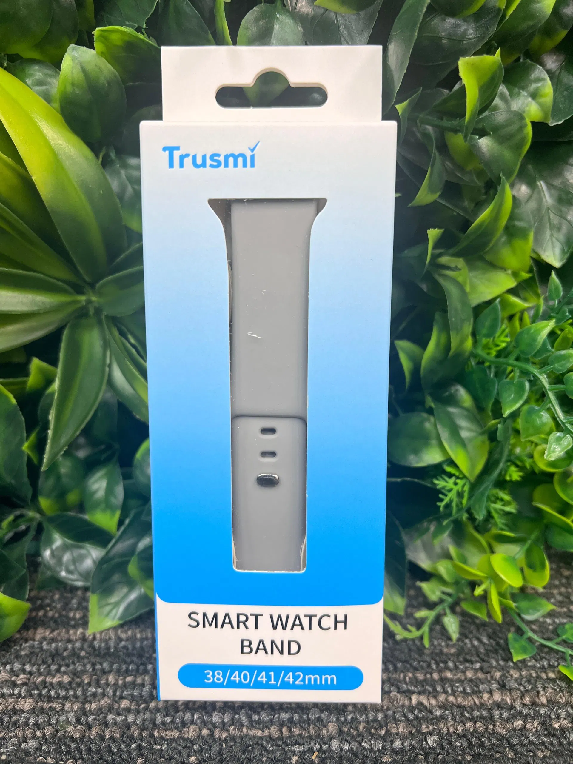 Trusmi Grey Silicon Watch Band 38mm 40mm 41mm 42mm