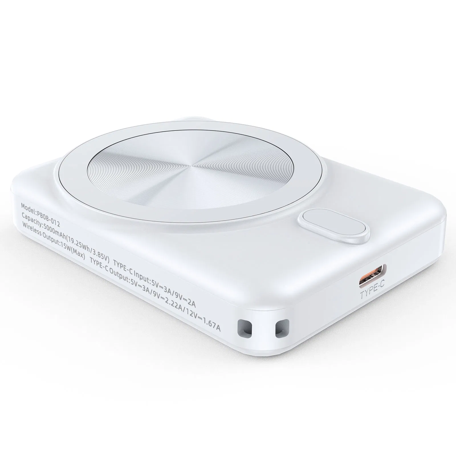 Trusmi PD20W MAGNATIC WIRELESS(15W ) POWER BANK 5000mAh White PB08-012 Carousel 1