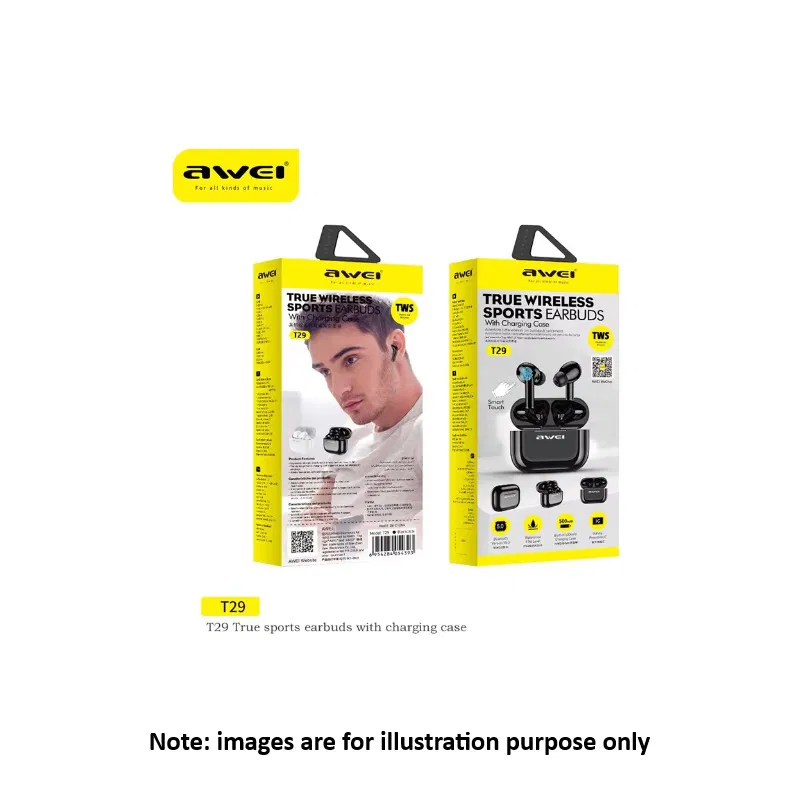 Wireless Earpods Pro AWEI T29 Black