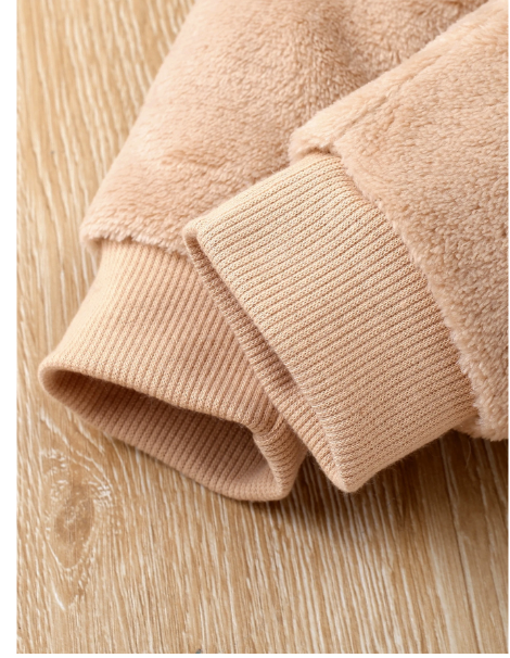 Baby Boy Bear Embroidery Teddy Sweatshirt & Pants Carousel 3