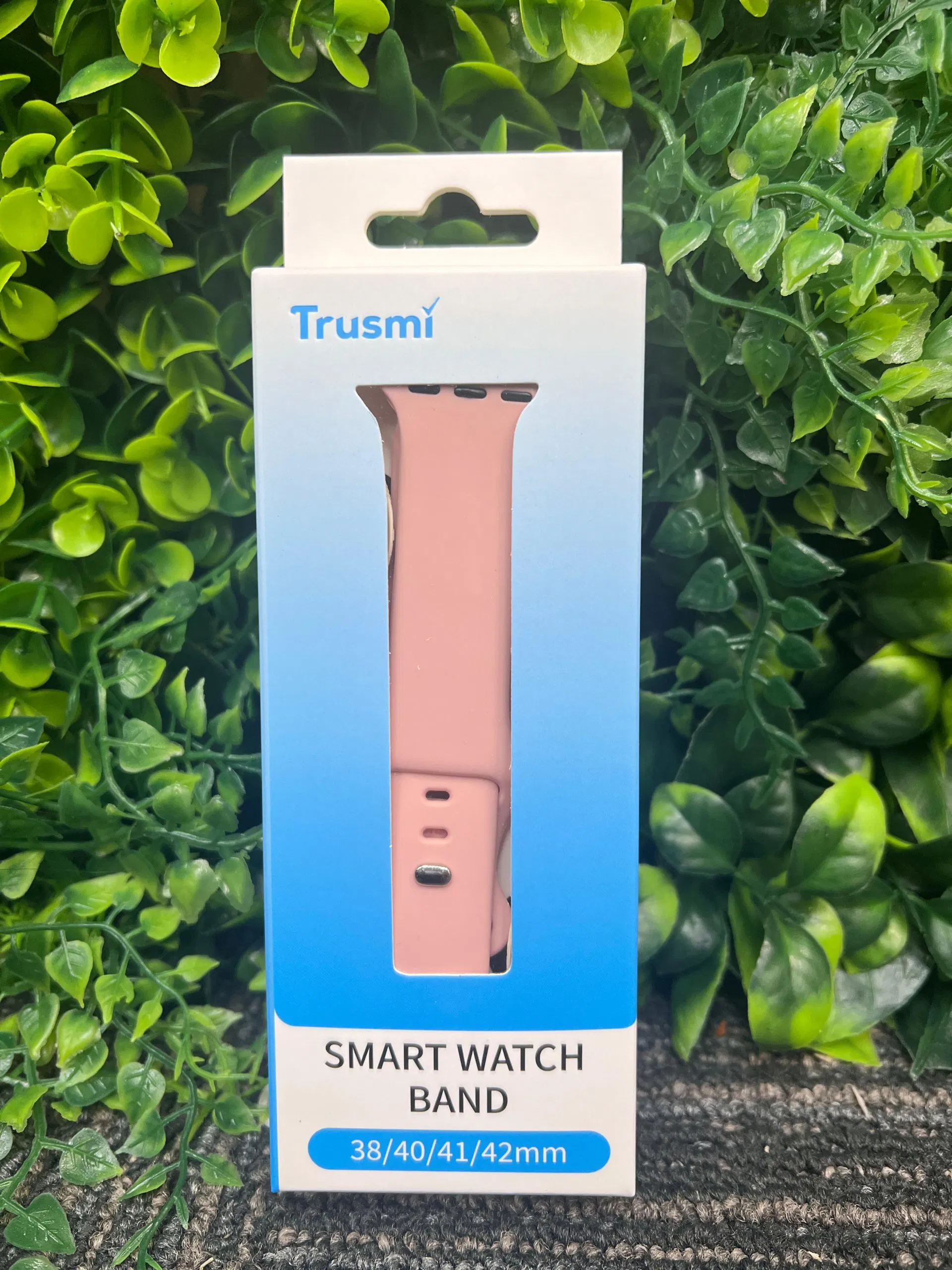 Trusmi Light Pink Silicon Watch Band 38mm 40mm 41mm 42mm