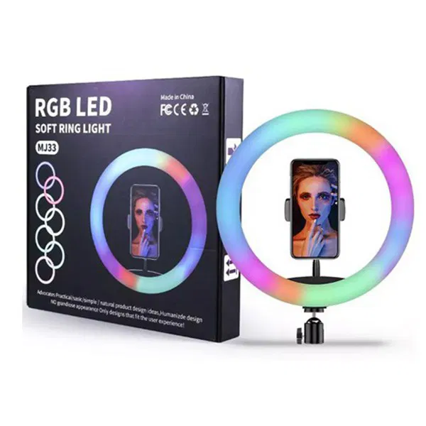13 Inch RGB LED live ring light MJ33