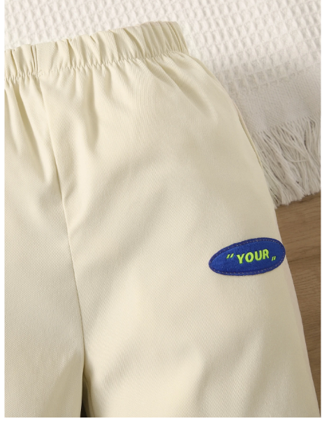 Baby Boy Letter Graphic Hoodie & Sweatpants Carousel 2