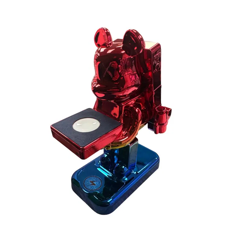 Designer 4 in 1 Wireless Charger RedBlue