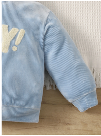 Baby Boy Letter Graphic Hoodie & Sweatpants Carousel 5