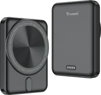 Trusmi PD20W MAGNATIC WIRELESS(15W ) POWER BANK 5000mAh Black PB08-011