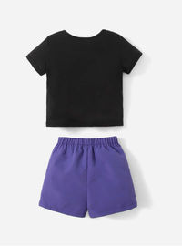  Baby Boy Car and Tropical Print Top & Shorts Set Carousel 1