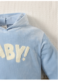 Baby Boy Letter Graphic Hoodie & Sweatpants Carousel 3